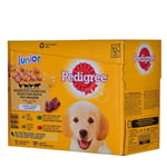 Våt mat Pedigree unior Selection Kyckling Kalvkött Lamm Fåglar 100 g 12 x 100 g