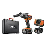 AEG - Perceuse-visseuse Brushless 18V, 2 batteries 4,0 Ah HD, chargeur, coffret