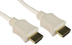 Pro Signal High Speed 4K UHD HDMI Lead with Ethernet, Male to Male, 0.5m White