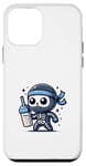 Coque pour iPhone 12 mini Cute Diet Ninja Shake Protéiné Squelette Ninja