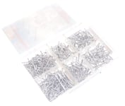 Aqbau® Aluminum Blind Rivet Assortment 450 pcs Pop Rivets Flat Head Rivets