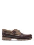 Timberland Classic 3 Eye Leather Boat Shoes, Burgundy