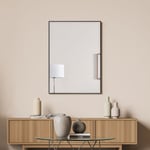 [en.casa] - Miroir mural Novoli rectangulaire 72 x 52 cm noir