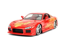 Jada Toys Mazda RX-7 Orange Julius Fast & Furious 1/24 Scale Diecast Car Model 30747