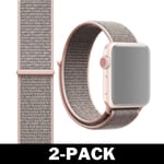 Apple Watch 38mm / 40mm Nylonarmband Rosé 2-Pack