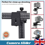 Newest 4-Way Macro Sliding Focus Focusing Rail Slider DSLR Camera Tripod Bracket