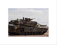 Wee Blue Coo War Army Vehicle Tank Armoured M1a1 Abrams Battle Turret Wall Art Print