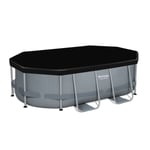 Bestway 10ft Pool Cover for Above Ground Pool, Compatible with Oval Frame Shape