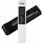 LCD Écran TDS EC Mètre Digital TDS Testeur 3 en 1 pour Qualité de l'eau Stylo Testeur EC, Conductivité et Température Mesure de Pureté de Qualité de