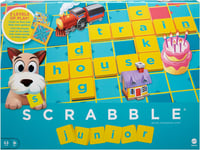 Mattel Games Scrabble Junior, Kids Crossword Board Game, English Version, Family