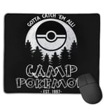 Catch Em All Camp Monster of The Pocket Customized Designs Non-Slip Rubber Base Gaming Mouse Pads for Mac,22cm×18cm， Pc, Computers. Ideal for Working Or Game