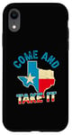 Coque pour iPhone XR Drapeau du Texas USA Independence Day Come And Take It