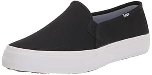 Keds Femme Double Decker Canvas SMU Basket, Black, 40.5 EU