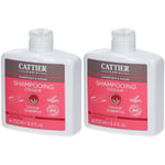 CATTIER Shampooing Couleur - 0% Sulfate Cheuveux Colorés 2x250 ml