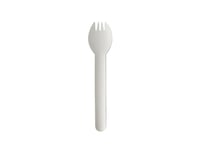 Papstar 88240, Disposable Spork, Papir, Hvit, Fsc, 16 Cm, 100 Stykker