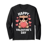 Valentine's Day Funny Teddy Bear Heart Love Valentines Long Sleeve T-Shirt