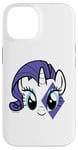 Coque pour iPhone 14 My Little Pony: Friendship Is Magic Rarity Cute Big Face