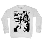 Sweat Shirt Enfant Dragon Ball Super Son Goku Super Saiyan Noir Et Blanc Anime Manga Japon