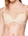 Pepper Push Up Bra | Lace Lift Up Bra, Zero Gaps, Silky Fabric, Underwire Lace Bras for Women, (30A-40B), Sand, 32B