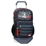 Enso Wall Ride Sac à dos double compartiment avec chariot Noir 32x44x22 cms Polyester 20.13L