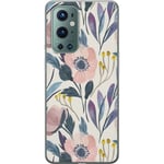 OnePlus 9 Pro Gjennomsiktig Telefondeksel Blomsterglädje