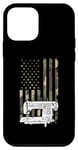 Coque pour iPhone 12 mini Machine à coudre camouflage drapeau américain