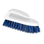 La Briantina Brosse de Nettoyage Multifonction avec poignée Ergonomique, Fibre PBT de Haute qualité, stérilisable, Longueur 18 cm, Bleu