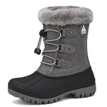 Mishansha Enfant Bottes de Neige Hiver Fille Bottes D'hiver Garçon Fourrure Bottines Chaudes