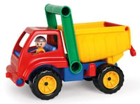 Lena 04150 – Camion Benne Active, véhicule de Chantier, env. 27 cm, Camion à Benne basculante Robuste avec poignée et Figurine Mobile, véhicule pour Enfants à partir de 2 Ans