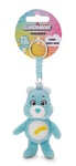 NICI- Porte Bisounours Vœu 10cm Bleu-Pendentif Animal avec Anneau métallique pour accrocher aux clés, à la Corde, au Sac et Plus Encore, 61377, Wunschbärchi