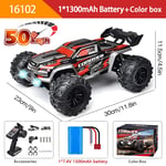 70 0r 50KM/H 4WD RC Car with LED Remote Control High Speed 4X4 Truck Kids Toys