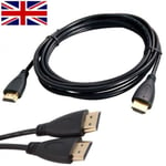 1M Premium HDMI Cable 1080p 720p 3D for HD TV Monitor Gold Plated Light Weight