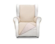 Martina Home Milano Couvre-Fauteuil 1 Place Beige/Lin