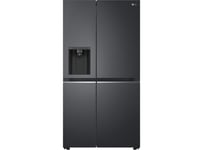 LG GBF61BLHEN, Fridge Freezer E Rated in Black Steel