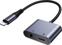 Joyroom Adapter Dac 2W1 Joyroom Sy-L01 Lightning / Lightning, Mini Jack 3.5Mm Czarny