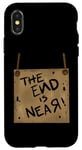 Coque pour iPhone X/XS Signe de costume de zombie The End Is Near