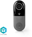 Nedis SmartLife Wi-Fi Smart Video Doorbell - porttelefon