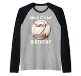 It's My 2nd Birthday Baseball 2 Year Old Boy Girl Raglan Baseball Tee