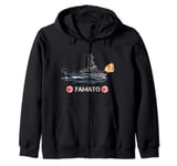 World War 2 Japanese Battleship Yamato Zip Hoodie