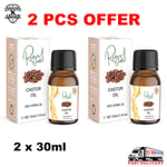 2X RIGEL - 100% Herbal Caster Oil | Jamican Castor Oil For Hair & Eyelashes 30ml