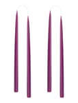 Kunstindustrien Hand Dipped Candles, 4 Pack Lila