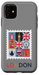 iPhone 11 London Stamp with Iconic Landmarks - London Souvenir Case