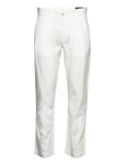 Straight Fit Linen-Cotton Pant Bottoms Trousers Chinos White Polo Ralph Lauren