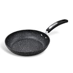 Scoville NEVERSTICK 24cm Frying Pan, Non-Stick Frying Pan, 9.5" Diameter, Suitable for All Hobs Including Induction, Rapid Heat Distribution, Cool Touch Handle, Non Toxic, PFOA Free, Aluminium, Black