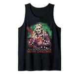 Merry Christmas Horror Fan Slasher 80s-Themed Tank Top