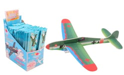 FLYPOP'S - Pack de 48 Planeurs - Jeu de Kermesse - 131014PA - Vert - Carton - Jouet Enfant - Cadeau - Avion - Anniversaire - Rétro - 18 cm - À Partir de 3 Ans