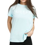 T-Shirt Turquoise Femme Guess 1981