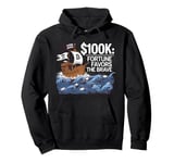 bitcoin at 100k: fortune favors the brave, bitcoin crypto Pullover Hoodie