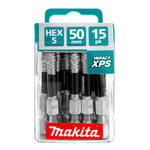 Makita Impact XPS Hex 5 Power Bit 50mm 15 Piece in Tools & Hardware > Power Tools > Accessories > Drill Bit Sets