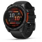 Fenix 8 - 47 mm, amoled slate gray with black silicone band